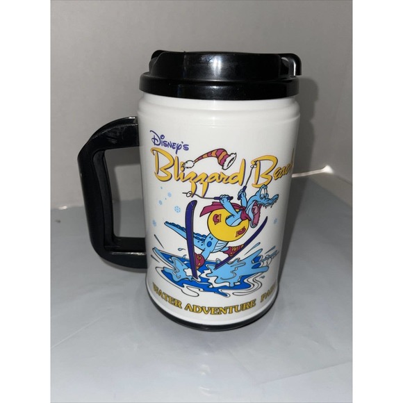 Disney World Blizzard Beach Refillable Insulated Souvenir Mug Cup w/Black Lid - Picture 3 of 6